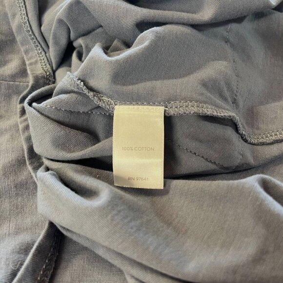 J Jill Pure Jill  Two-Pocket Tunic Blouse Size MED Tall Blue Color Long Sleeves - Picture 5 of 6